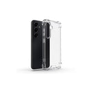 Solar Crystal Hybrid Hard Case Cover for Samsung Galaxy S25 (Brand New) displayed with a black Samsung phone